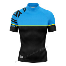 (#8, M) nouveaux hommes à manches courtes régulière Surf chemise de soleil Surf T-Shirts plage crème solaire Rashguard Protection