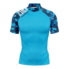 (#6, XXXL) nouveaux hommes à manches courtes régulière Surf chemise de soleil Surf T-Shirts plage crème solaire Rashguard