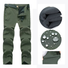 (Pantalon vert, M (57-65 kg)) Polaire Automne Militaire Hommes Vestes Imperméable Pêche Chasse Randonnée Camping Escalade