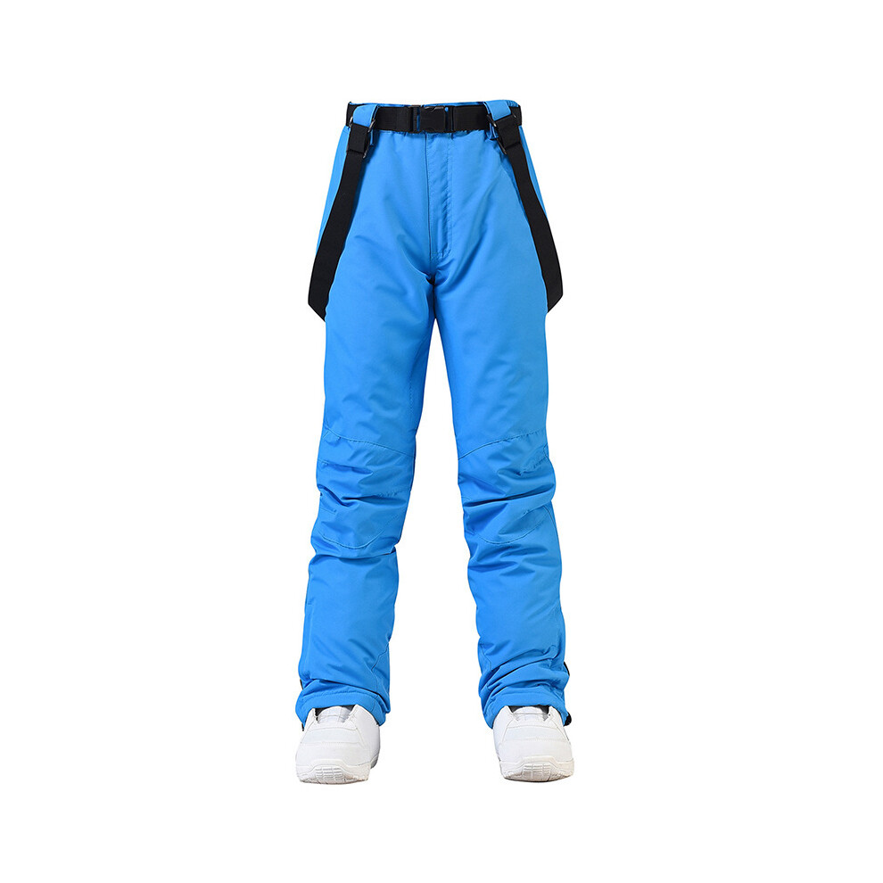 (1pc pantalon bleu, XL) Combinaison de ski super chaude d'hiver pour hommes coupe-vent imperméable veste de ski de snowboard