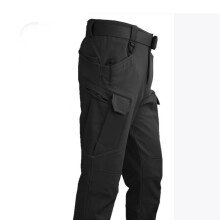 (Pantalon noir X7, XL (73-85 kg)) Polaire Automne Militaire Hommes Vestes Imperméable Pêche Chasse Randonnée Camping Escalade