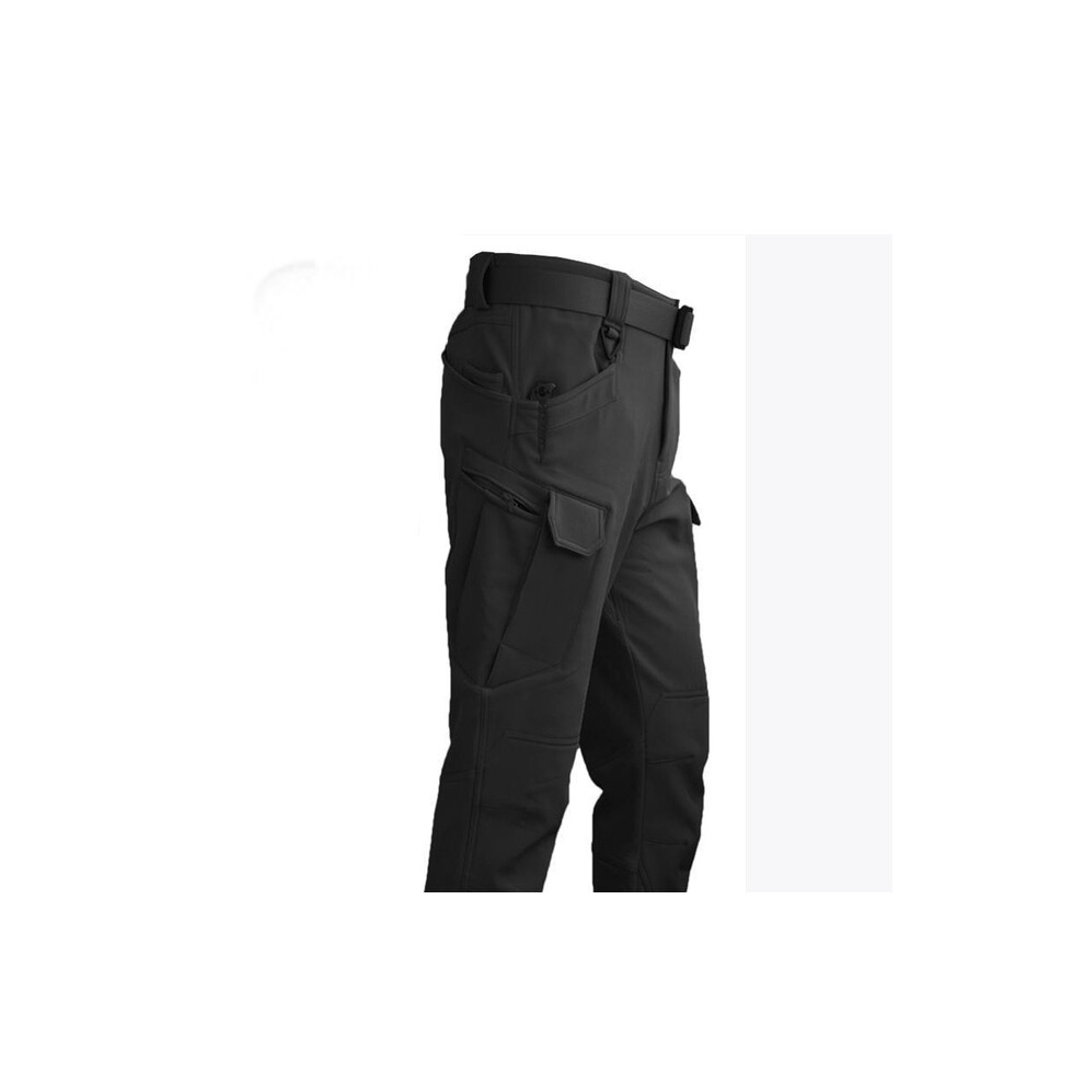 (Pantalon Noir X7,4XL (105-115KG)) Polaire Automne Militaire Hommes Vestes Imperméable Pêche Chasse Randonnée Camping Escalade