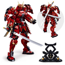 HIGH GODO Samurai Mech Warrior -mallirakennussarjat Tuplamiekat Robottirakennuspalikat Lelusetti 923 Osaa Luova Ker  ilylahja Aikuisille Miehille