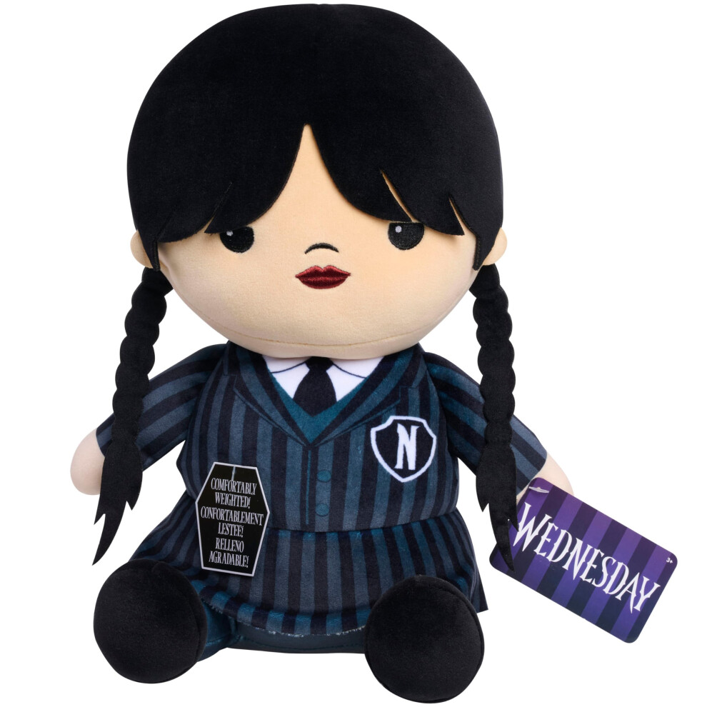 Just Play Wednesday Comfort, Peluche Da Collezione Da 2 Libbre, 10 Pollici, Giocattolo Per Bambini Dai 3 Anni In Su-image