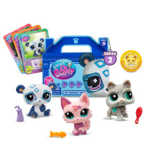 Littlest Pet Shop - Paquete Sorpresa de Tres Mascotas - Serie 2 - LPS Gen 7, Figuras de Misterio Auténticas