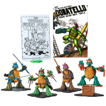Teenage Mutant Ninja Turtles: Original Sketch Collector Figure with Comic Book by Playmates Toys