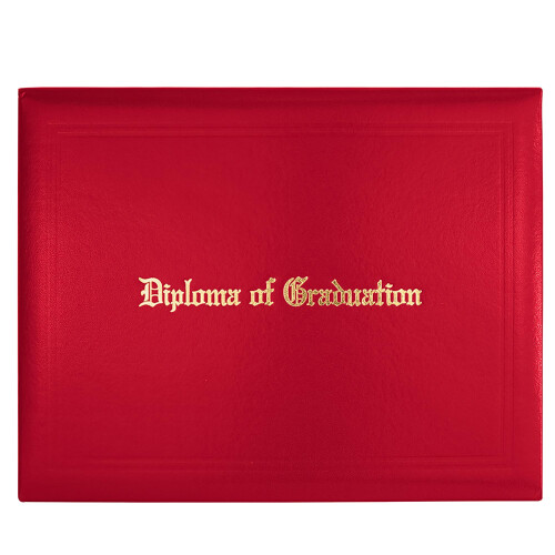 GraduationMall Δερμάτινη Θήκη Διπλώματος 8.5''x 11'' Μπορντό, 6-πακέτα 1