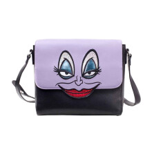 Little Mermaid Shoulder Bag Ursula Croco face new Official Disney Black