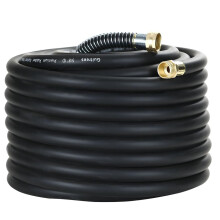 Guitrees 100FT 5/8 Heavy Duty Gummi Haveslange - 200psi Working 1000psi Burst - Varmt/koldt vand - Fem-lags fletning for holdbarhed - Alsidig til