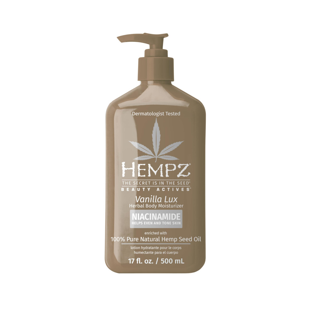 Hennep Hempz Vanilla Lux Herbal Body Moisturizer 17 Oz.