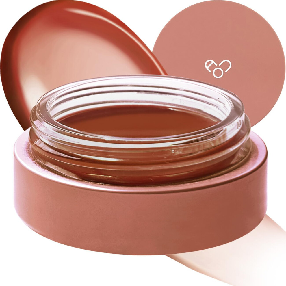 Aou Glowy Tint Balm Tinted Lip Balm With Natural Gloss Instant Hydration For Chapped Lips 0.12Oz (05 Chocolate Balm)