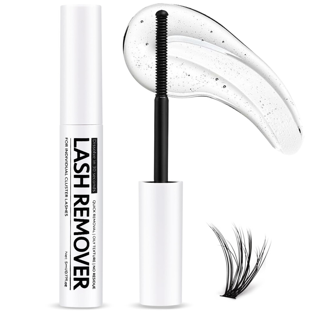 Miuffue Eyelash Glue Remover 5Ml Cluster Lash Remover Lash Remover For Individual Cluster Lashes Lash Bond And False Eyelash Wispys Gent
