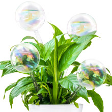 Pynqdfu 4 Pcs Glóbulos de Água para Plantas, Dispositivos de Vidro em Gradiente Arco-Íris, Acessórios para Plantas