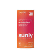 ATTITUDE Αντηλιακό Stick με Ψευδάργυρο, SPF 30, EWG Verified, Χωρίς Πλαστικό, Προστασία UVA/UVB