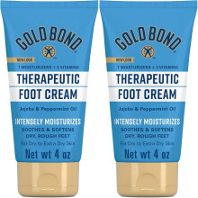 Gold Bond Therapeutische Fucreme 4 oz. (2er-Pack) Mit Jojoba- und Pfefferminzl-Fufeuchtigkeitscreme