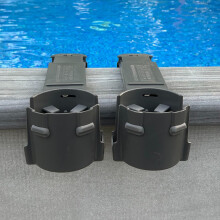 Portabicchieri per piscine fuori terra | Confezione da 2, grigio antracite | Solo per piscine con piano quadrato. Non compatibile con bar con pia