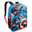 Marvel Captain America Backpack & Lunchbox For Boys - Bundle with 16"" Captain America Backpack  Avengers Lunchbox  Tattoos  & More | Avenge 2