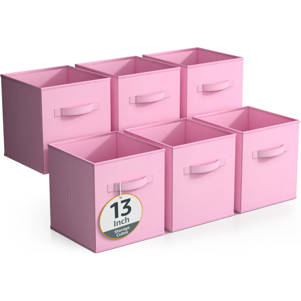 Cubes De Rangement En Tissu Sorbus - 6 Bacs De Rangement Pliables Pour Organiser Le Garde-Manger, Le Coffre Jouets, Le Rangement Des V Tements-image