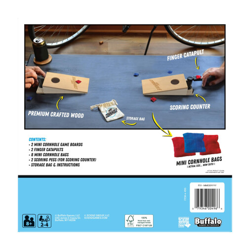 Buffalo Games - Mini Cornhole Παιχνίδι - Δεξιοτήτων - Δύο Παίκτες - Για Παντού - Ηλικίες 8+ 2