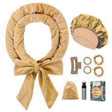 Gwabee 70 """" Curluri de par moale pentru bucle peste noapte - fara nveli? cu ondulare de caldura cu 9 tije pentru parul lung khaki