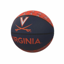 Logo Brands 234-91MR-1 Virginia Repeating Logo Mini-Size Rubber Basketball