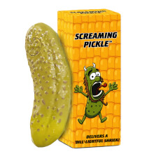 DR DINGUS Screaming Pickle  Original Ziegenschrei  Bestes Talking-Noise-Gag-Geschenk fr Kinder und Erwachsene  lustiger Brostreich oder Familien