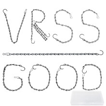 VRSS wiszace lancuchy do wiszacego koszyka do sadzarki karmnika ptakw Latarnie ozdoby wiatrowe Billboardy DIY Crafts (19 cali 10pcs)