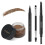 LAVONE Σετ Σφραγίδας Φρυδιών με Waterproof Μολύβι, Υγρό Eyeliner & Πινέλο - Μεσαίο A 1