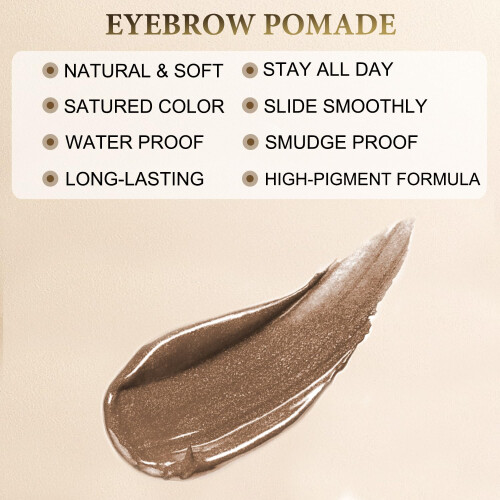 LAVONE Σετ Σφραγίδας Φρυδιών με Waterproof Μολύβι, Υγρό Eyeliner & Πινέλο - Μεσαίο A 1