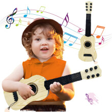 Kinderspielzeuggitarre, 6 Saiten, 43,2 cm, Mini-Babygitarre mit Plektrum, Musikinstrument, Lernspielzeug fr Kleinkinder, Anfnger, Vorschulkinder