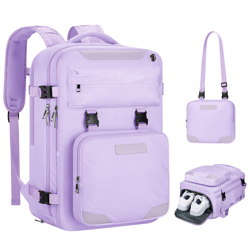 Maelstrom Travel Backpack for Women Men 25L Laptop Backpack Fits 17-Inch Laptop Waterproof Carry On Backpack for Airplanes with Detachable C