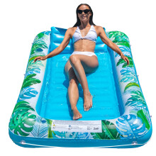 JAMBO Solarium-Pool-Liege-Schwimmer, 70 x 47 cm, aufblasbares Solarium-Schwimmbecken, Wasser-Lounge-Flo, Pool-Liege fr Erwachsene, Solarium-Flo, g