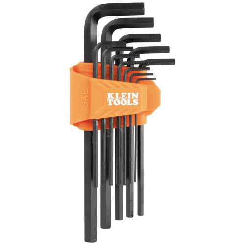Conjunto de Chaves Hexagonais Longas L-Style Klein Tools SAE 12 Peças