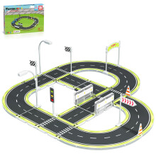 Picassotiles magnet fliser byggekonstruktion leget?j s?t gadeskilt trafik kit motorvej road race bane med kofanger barrikade tilbeh?r klisterm?rk