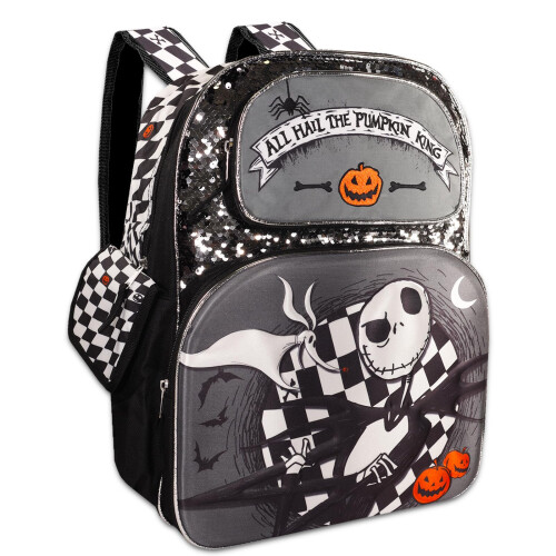 Disney Σακίδιο Disney Nightmare Before Christmas για Παιδιά - Σετ με 16" Σακίδιο Jack Skellington 1