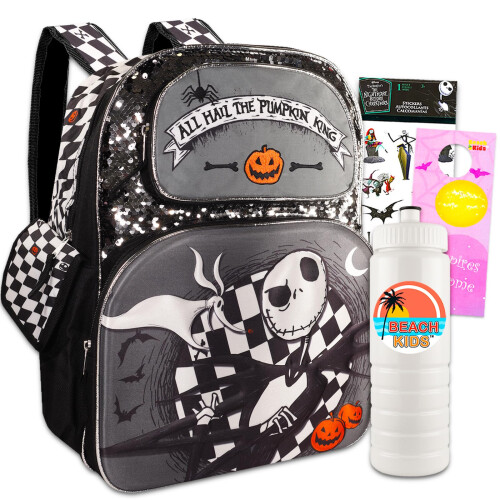 Disney Σακίδιο Disney Nightmare Before Christmas για Παιδιά - Σετ με 16" Σακίδιο Jack Skellington