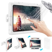 MoKo-suihkutabletin pidike Joustava vedenpitv iPad-teline sopii kaikkiin laitteisiin, jopa 11"""" 360 pyriv tablet-seinteline, jossa huurtumista e
