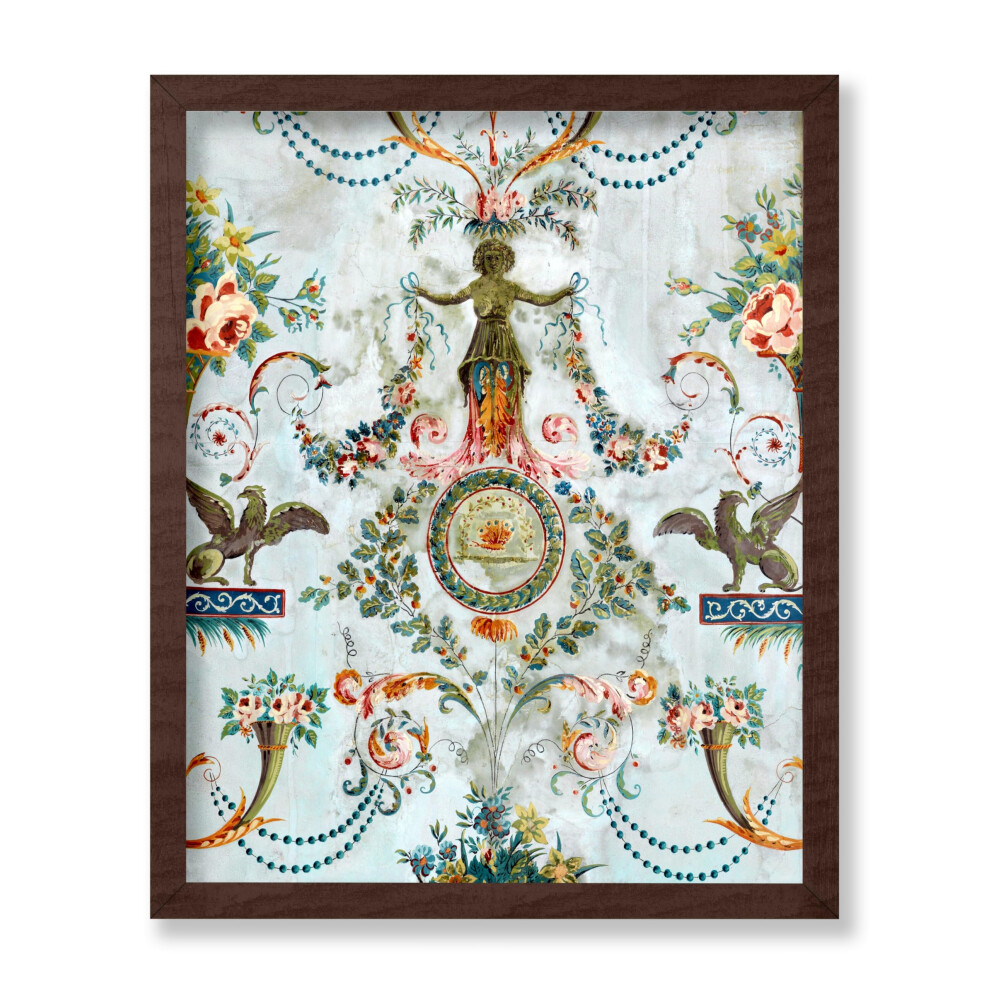 Poster Master Affiche ornementale classique - Impression esth   tique vintage - Cadeau pour artiste fleuriste - Panier de fleurs Griffins mural Cor
