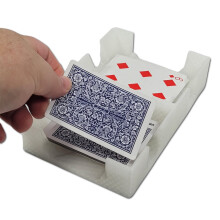 Deluxe-Spielkartentablett oder Caddy fr Kartenspiele wie Canasta, Romm, UNO und mehr Kartenhalter/Caddy der Marke Cardian mit gefilzter Unterseit