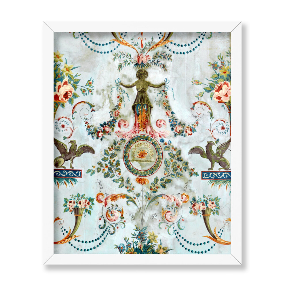 Poster Master Affiche ornementale classique - Impression esth   tique vintage - Cadeau pour artiste fleuriste - Panier de fleurs Griffins mural Cor