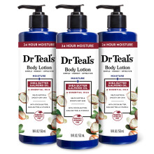 Dr Teal's Bodylotion, Shea Butter & Amandel, 18 oz (Verpakking van 3)