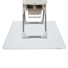 Nuby High Chair Square Floor Mat - Waterproof and Clear Floor Mat - Protects Floor from Spills and Messes - 49.5"" x 49.5""