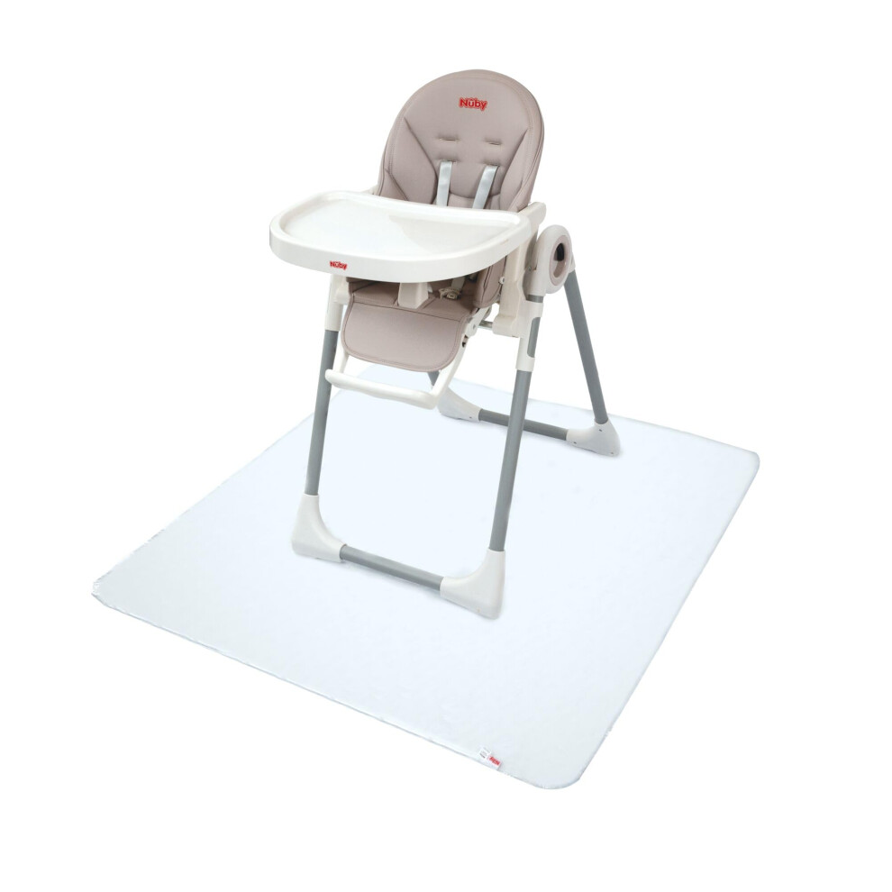 Nuby High Chair Square Floor Mat Waterproof and Clear Floor Mat