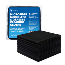 Premiumlens skrmrengringsduk av mikrofiber grossist | Svart | 8 x8 | 10pk | Mjuk mikrofiber mocka | Kompakt storlek teranvndbar | Ingen ludds