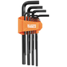 Klein Tools LS10M Conjunto de Chaves Hexagonais Métricas de 10 Peças, Longas, 1.5 a 10mm, Tratadas a Calor