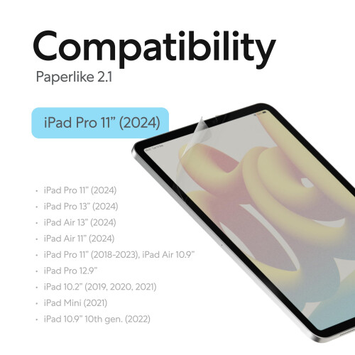 Paperlike 2.1 (2 Τεμάχια) για iPad Pro 11" (2024) - Διαφανής Προστατευτική Οθόνη 1