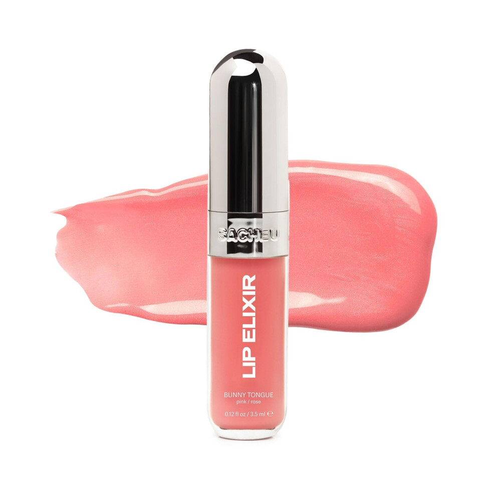 Sacheu Lip Elixir Nourishing Lip Glaze And Lip Tint Gloss. High-Shine Lip Gloss. Moisturizing Lip Gloss Enriched With Lip Oils For Hydrating Smooth Fi