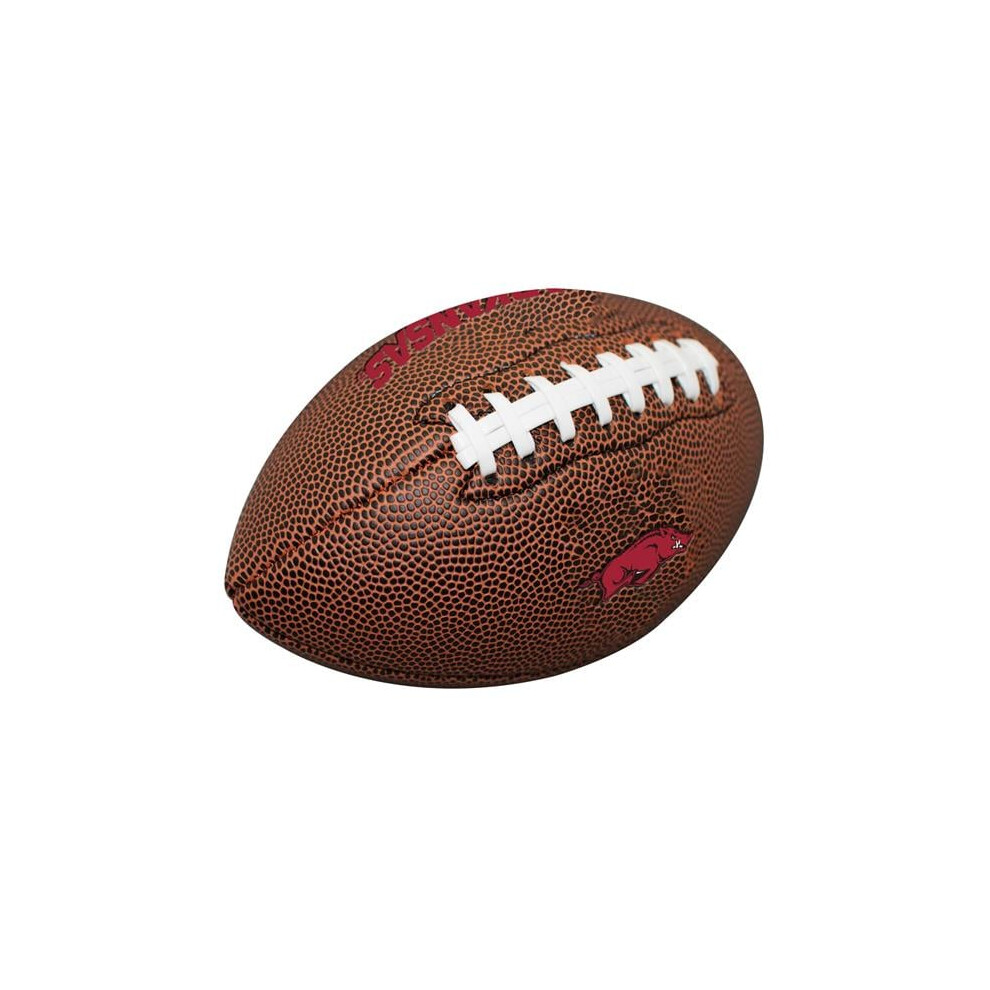 Photos - American Football and Rugby Logo Brands 108-93MC-1 University of Arkansas Mini Size Composite Football