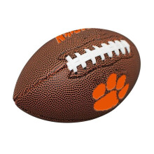 Logo Brands 123-93MC-1 5.25 x 5.25 x 8 in. Clemson Mini Size Composite Football, Composite Brown