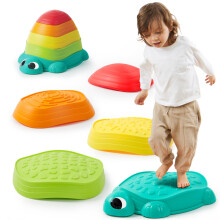 JOYIN 5 stuks Turtle Balance Stepping Stones Kids Turtle Path Jumping Stones Peuter Hindernisbaan Co?dinatiespel Speelgoed Binnen of buiten spelen vo